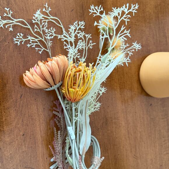 IKEA SOCKERART Mustard Yellow Pitcher with Arrangement 6 5/8" - Picture 4 of 4